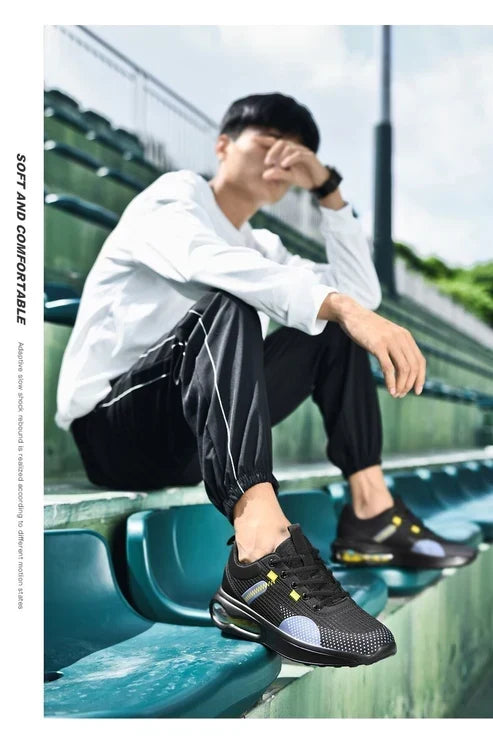 CUBICS Max Air Trainers - Black Gold