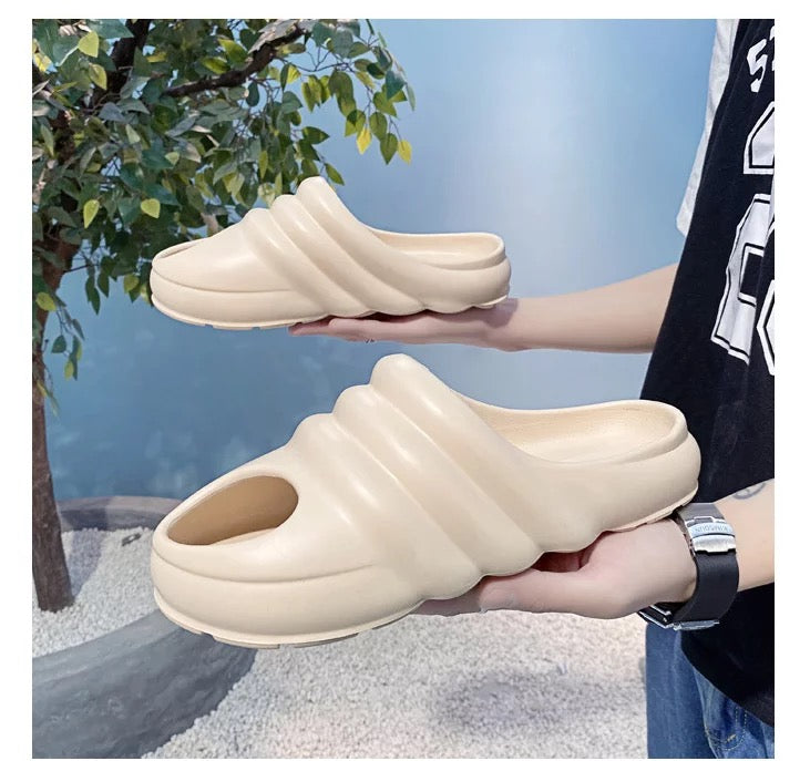 CUBICS Snail Cutout Foam Slides - Skin