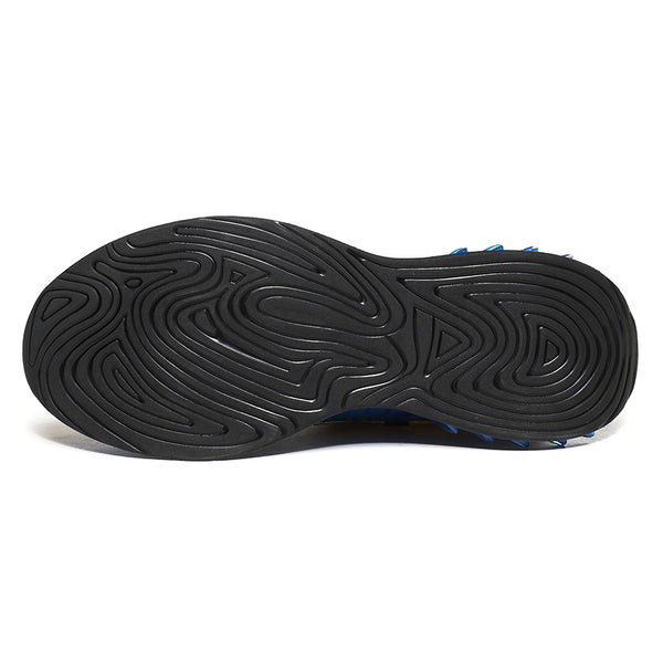 CUBICS Luxury Vortex Pivoted Dynamics Sneakers - Black Blue