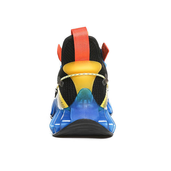 CUBICS Luxury Vortex Pivoted Dynamics Sneakers - Black Blue