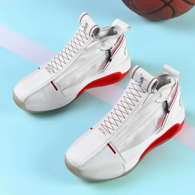 CUBICS 34 Zorden High Top Basketball Sneakers - White