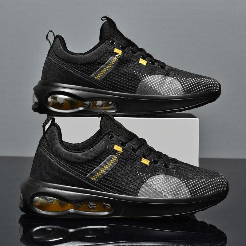 CUBICS Max Air Trainers - Black Gold