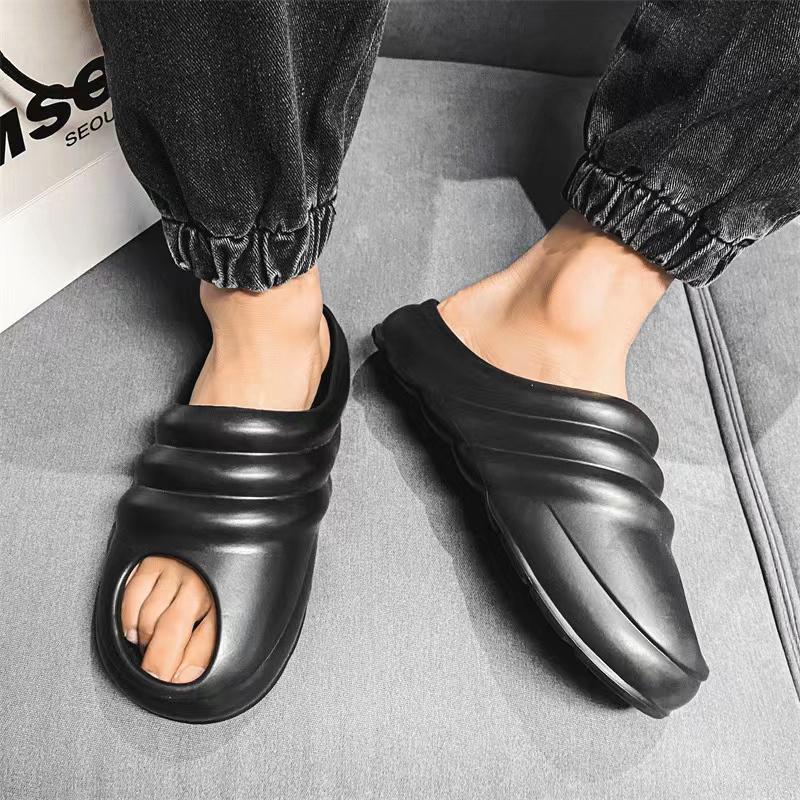 CUBICS Snail Cutout Foam Slides - Black