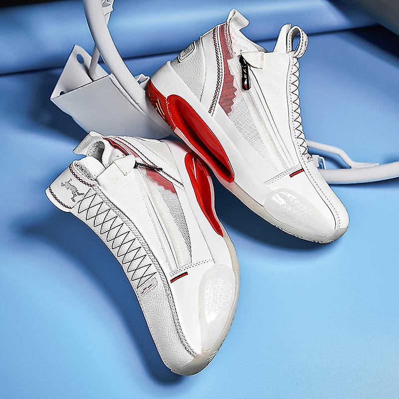CUBICS 34 Zorden High Top Basketball Sneakers - White