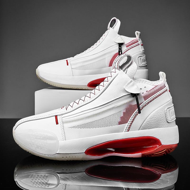 CUBICS 34 Zorden High Top Basketball Sneakers - White